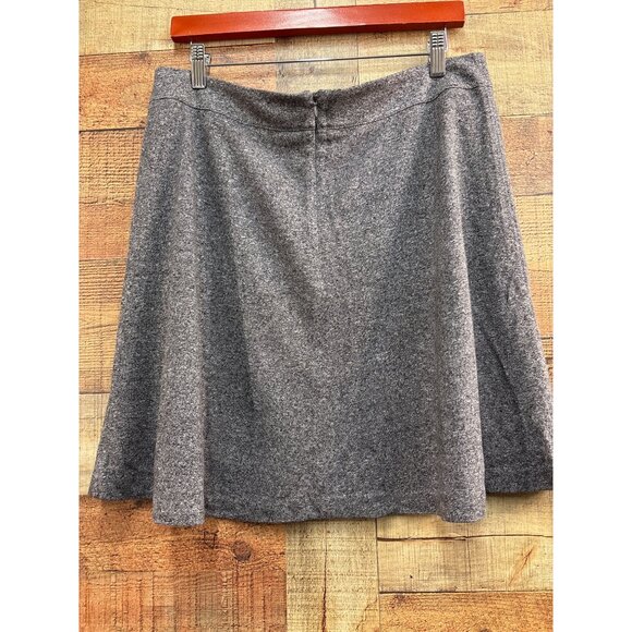 Loft Womens Gray A-Line Skirt Size 10 - Picture 4 of 7